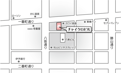 チャイクロネット周辺マップ